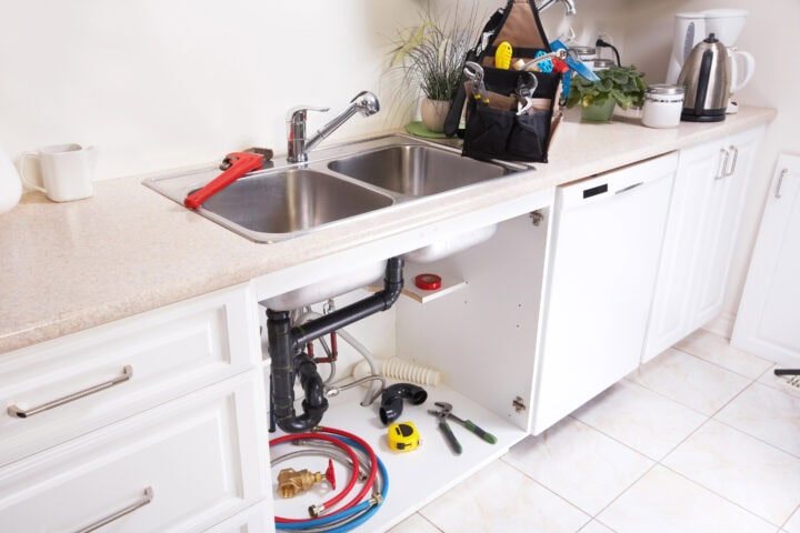 Kitchen Sink Drainage Pipework